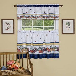 Window Curtain Tier & Valance Set